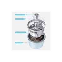 Set curatenie galeata cu centrifuga si mop rotativ 360°, albastru/gri, Vivo, JW-A72